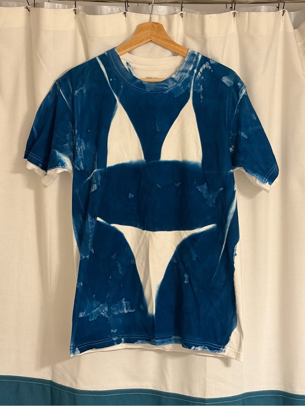 Cyanotype Beach Cover-Up T-Shirt